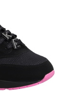 Nike Air Max 1 Prm Sneakers In Black Suede And Fabric