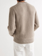 TOM FORD - Ribbed Cashmere and Linen-Blend Sweater - Neutrals