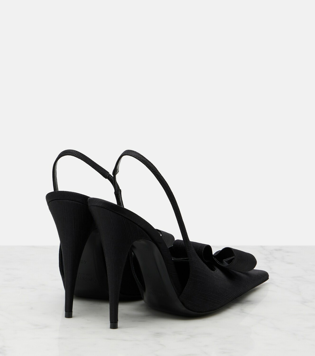 Saint Laurent Tea bow-detail slingback pumps