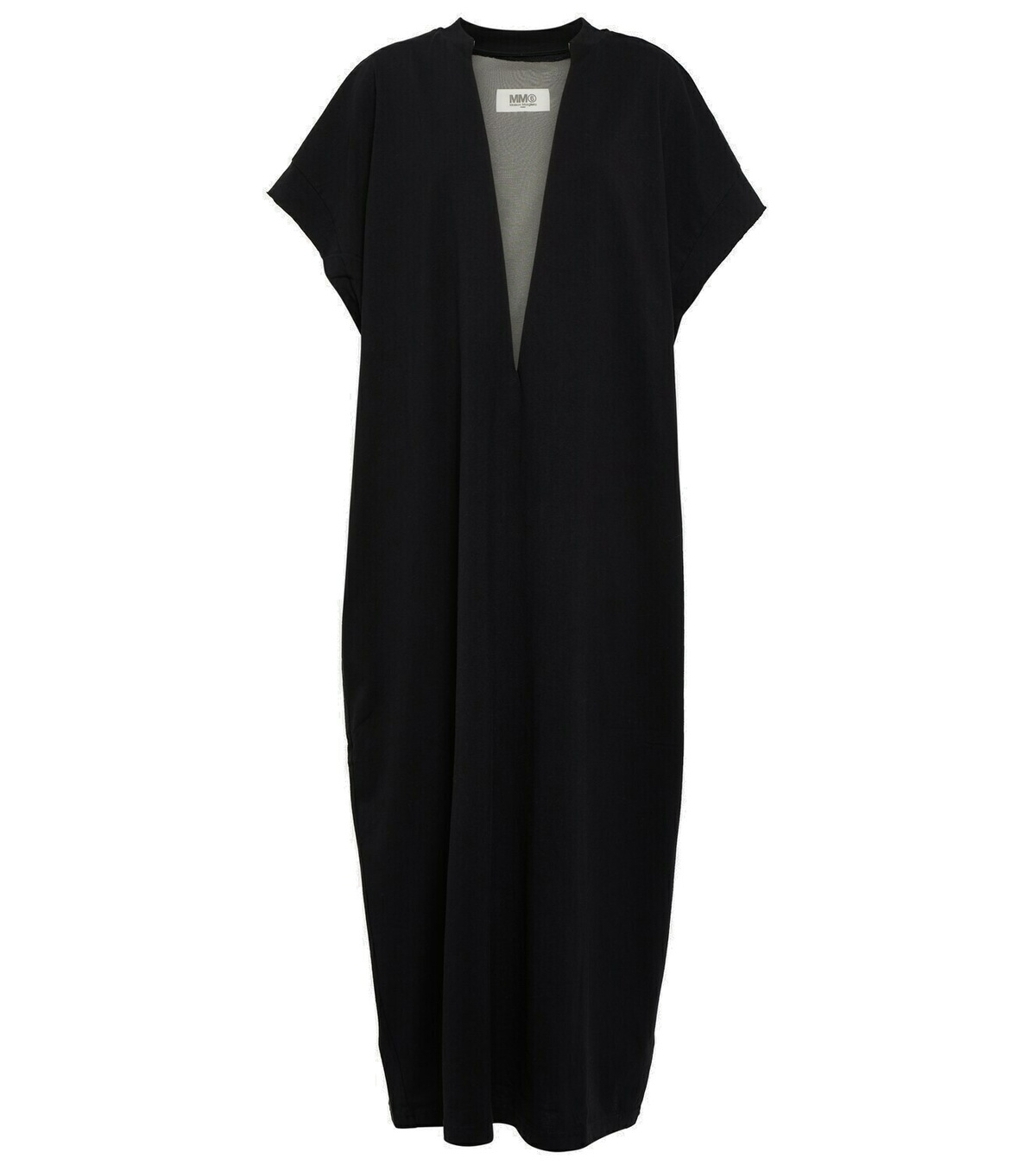 MM6 Maison Margiela V-neck cotton midi dress MM6 Maison Margiela