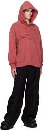 Feng Chen Wang Red Paneled Hoodie