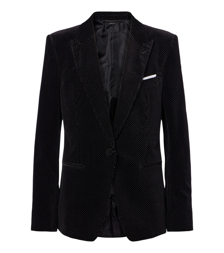 Photo: Tom Ford Polka-dot cotton velvet blazer