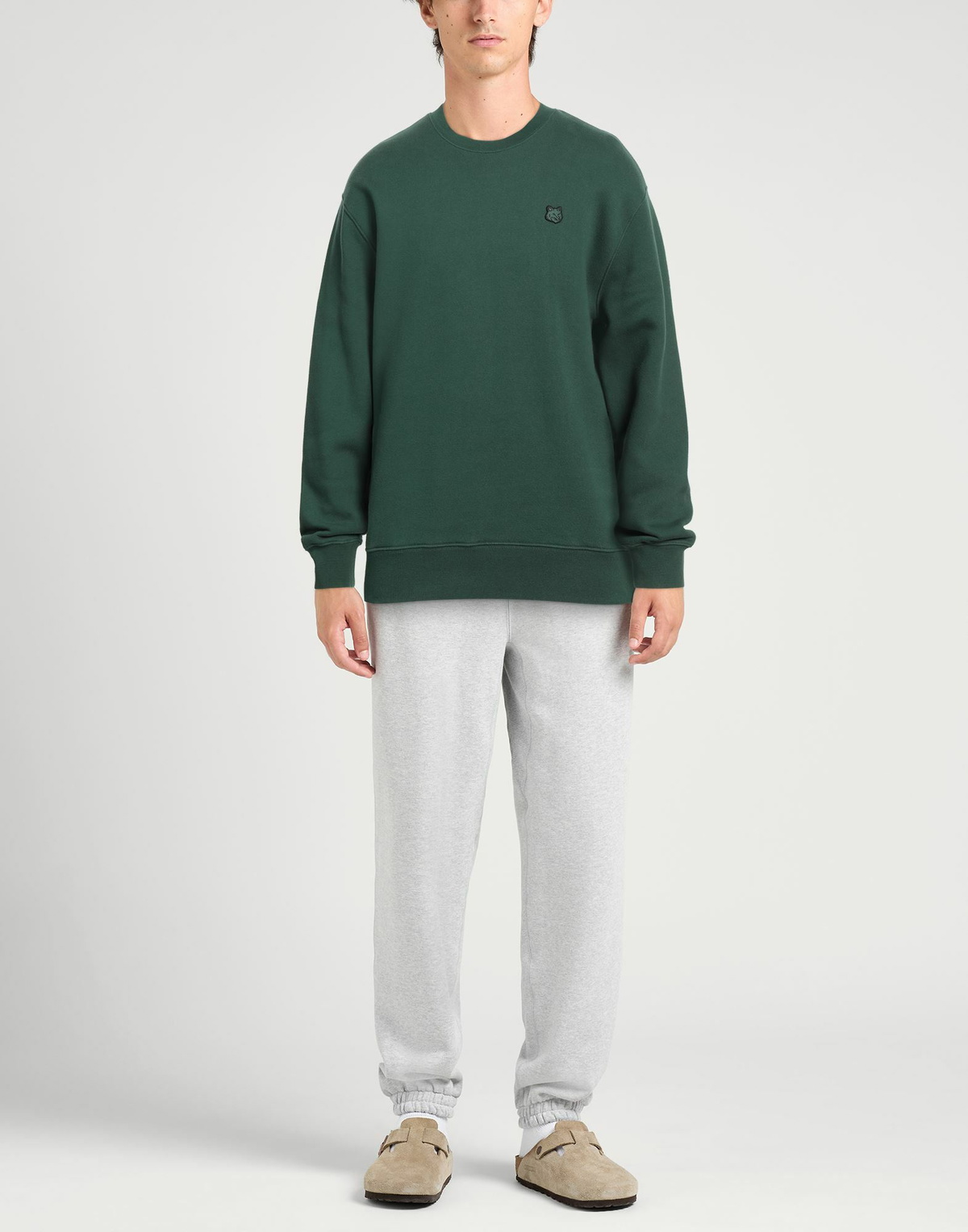 Maison Kitsuné Mens Sweatshirt in Green