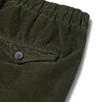 Boglioli - Army-Green Slim-Fit Tapered Cotton-Blend Corduroy Suit Trousers - Green