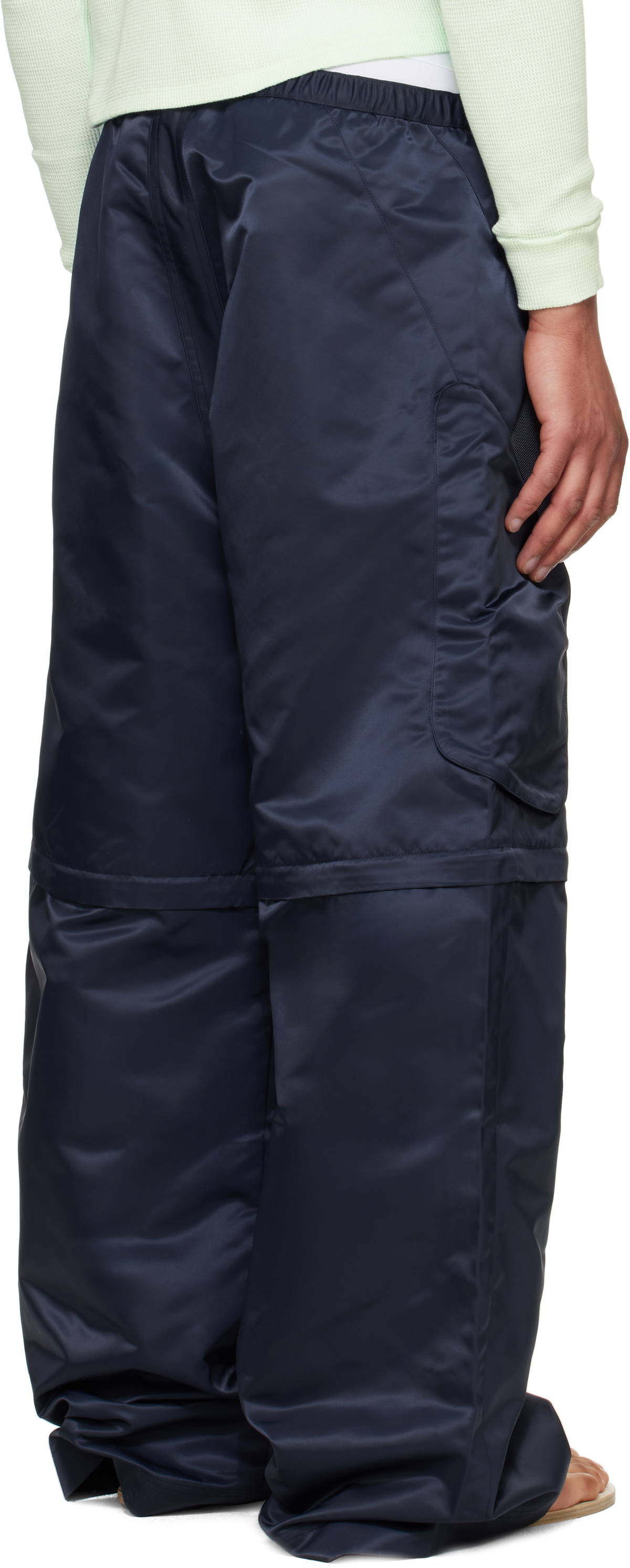 Raimundo Langlois Navy Convertible Board Cargo Pants