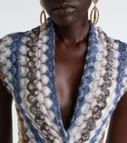 Missoni Lamé gathered maxi dress