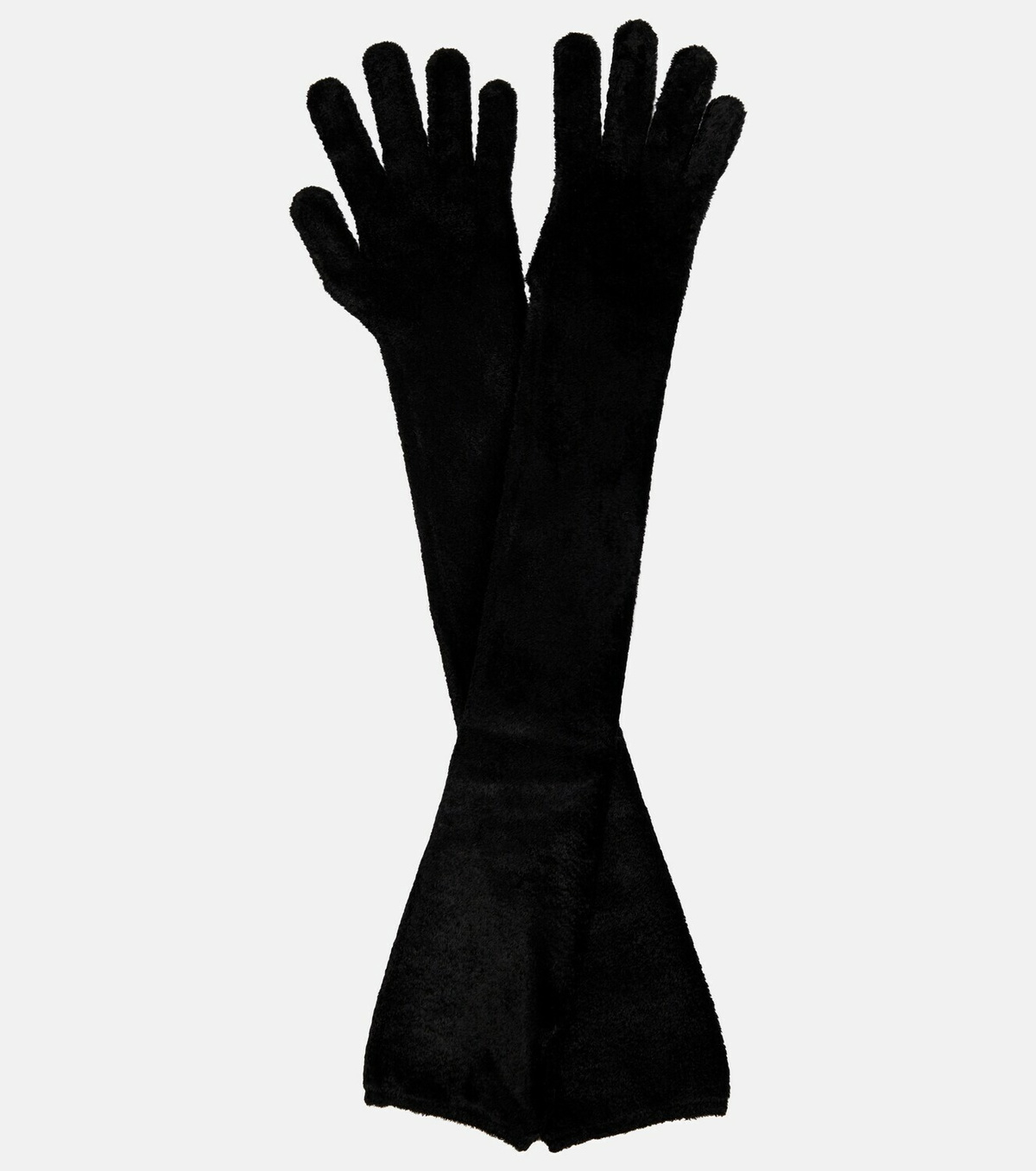 Alaïa Elbowlength faux fur gloves ALAÏA