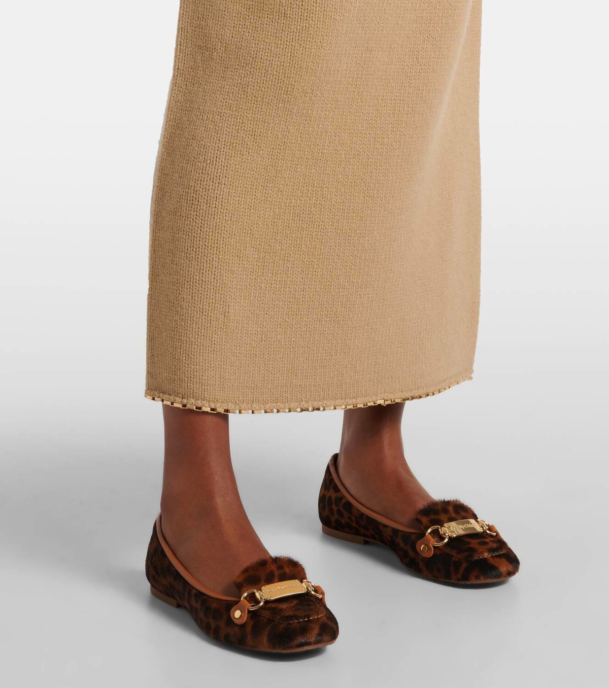 See By Chloé Signature calf hair ballet flats