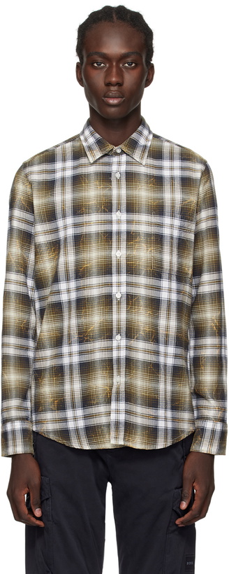 Photo: BOSS Green Checked Shirt