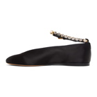 JW Anderson Black Satin Ballerina Flats