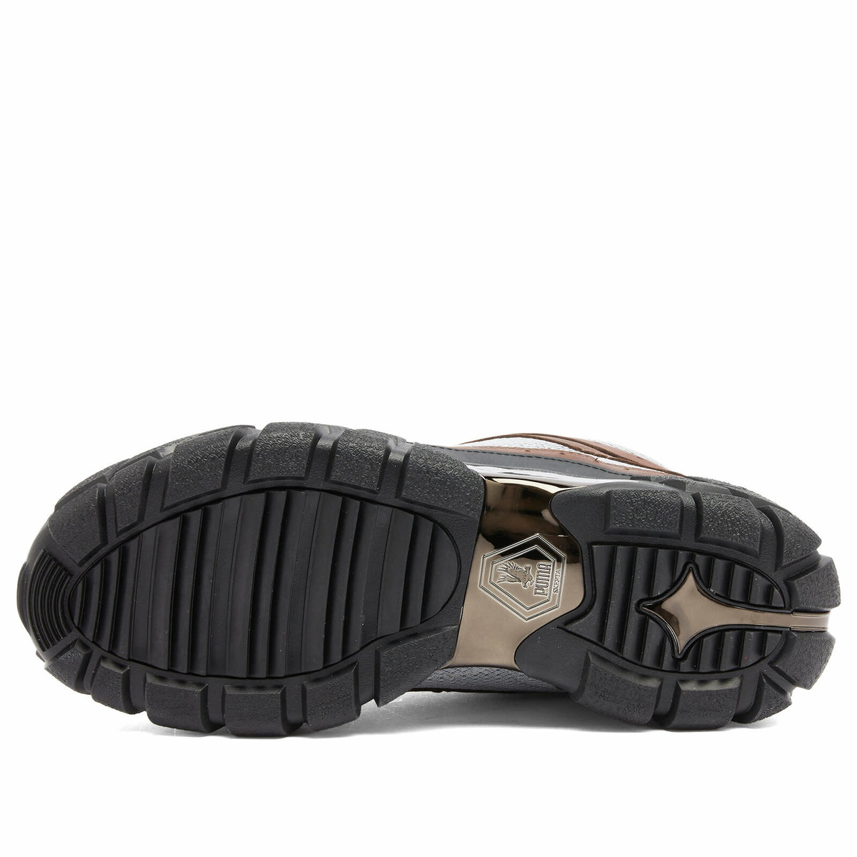 Puma Men's x Skepta Forever Mid Sneaker in Brown/Silver Puma Puma Men's x Skepta Forever Mid Sneaker in Brown/Silver Puma
