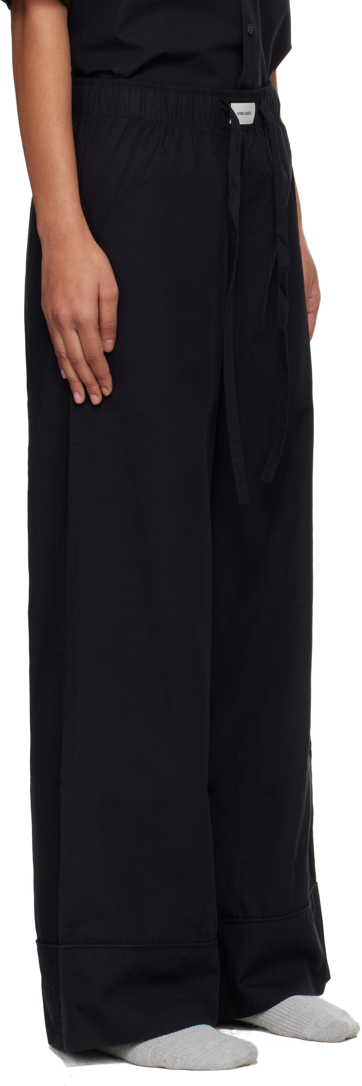 Entire Studios Black Pajama Lounge Pants