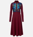 Etro Silk, wool, and cashmere shirt dress