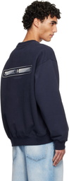 Solid Homme Navy Back Logo Sweatshirt
