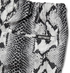 Wacko Maria - Snake-Print Shell Shorts - Gray