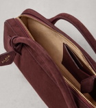 Alaïa Le Teckel suede clutch
