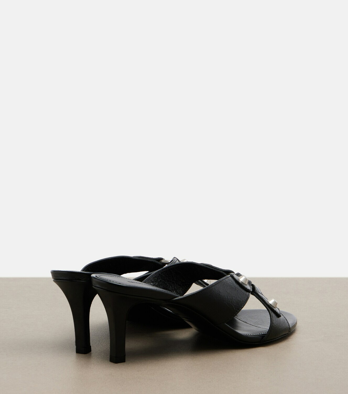 Balenciaga Cagole leather mules