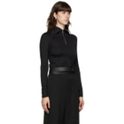 Jil Sander Black Half-Zip Sweater