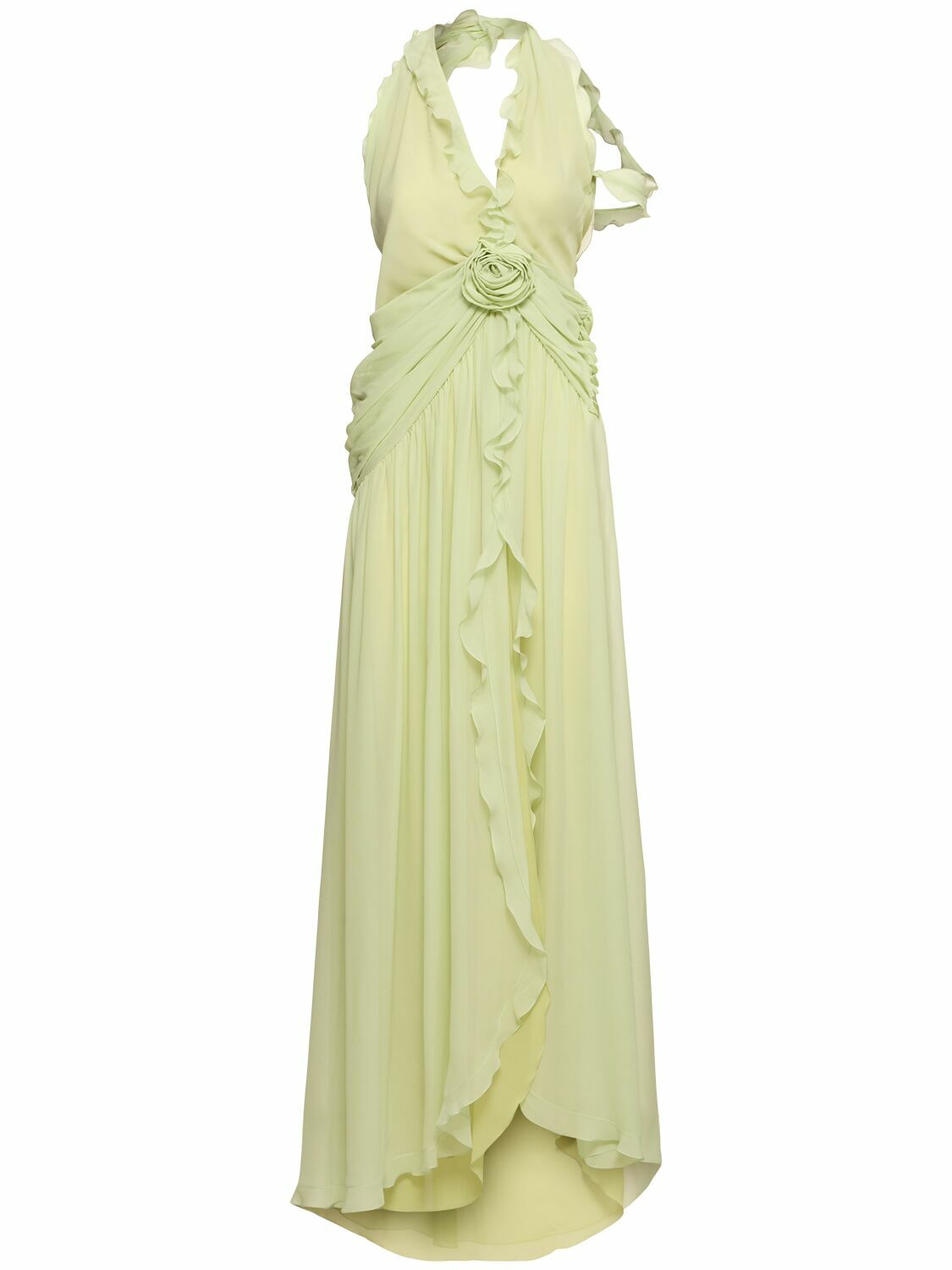 BLUMARINE Silk Organza Dress with ruffles Blumarine