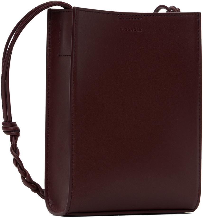 ショルダーバッグ・ポシェット Jil Sander Burgundy Leather Tangle Bag Jil Sander Burgundy Small Tangle Shoulder Bag Jil Sander