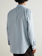 Purdey - Checked Cotton and Cashmere-Blend Shirt - Blue