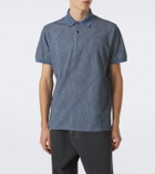 Etro Paisley cotton piqué polo shirt