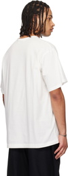 YOHJI YAMAMOTO Off-White 30/- Combed Plain Stitch Short Sleeve T-shirt