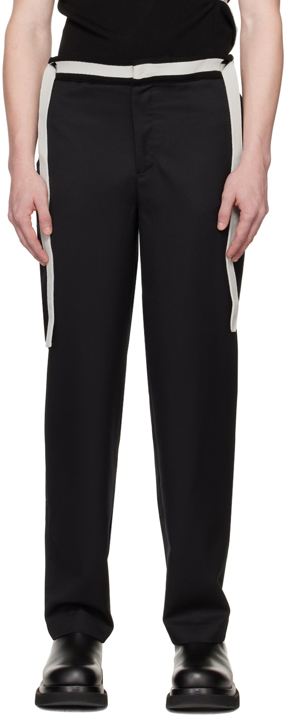 Steven Passaro SSENSE Exclusive Black Tailored Trousers