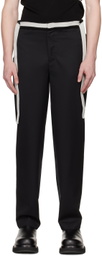 Steven Passaro SSENSE Exclusive Black Tailored Trousers