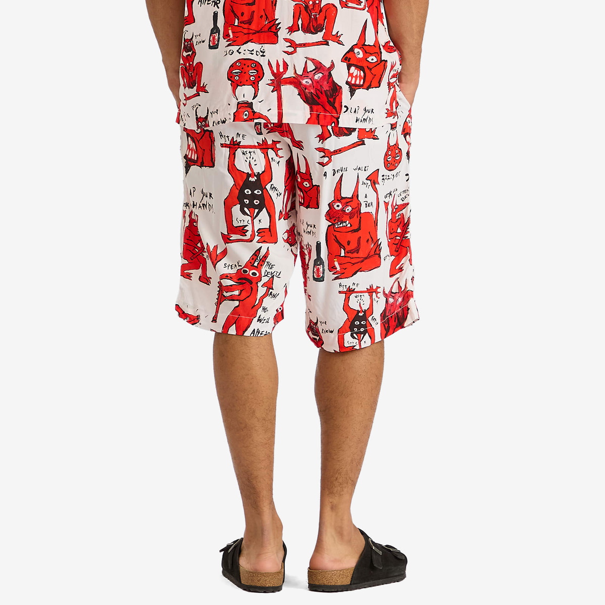 Endless Joy Men's Devil Shorts in White