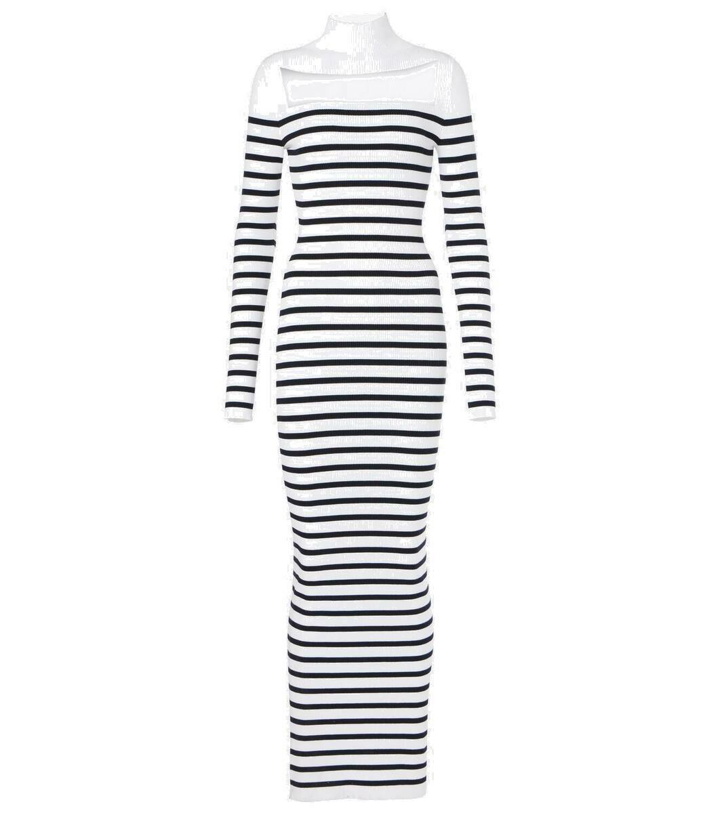 Photo: Jean Paul Gaultier Striped maxi dress