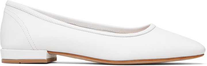 Photo: Maryam Nassir Zadeh White Serafina Ballerina Flats