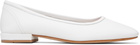 Maryam Nassir Zadeh White Serafina Ballerina Flats