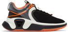 Balmain Black & Orange B-Runner Sneakers