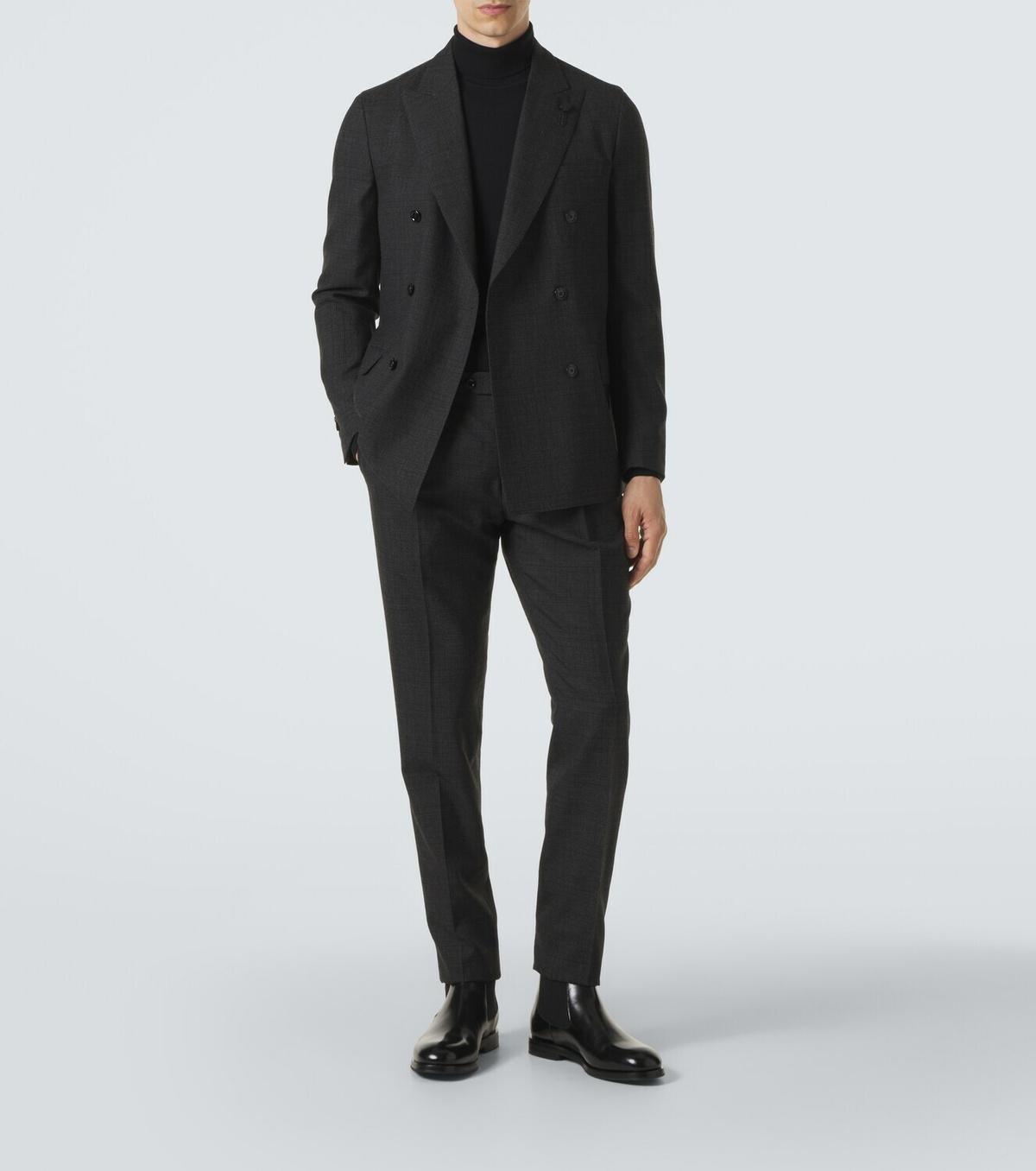 Lardini Prince of Wales check suit