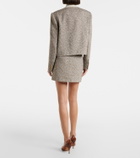 Blazé Milano Coci linen-blend tweed miniskirt