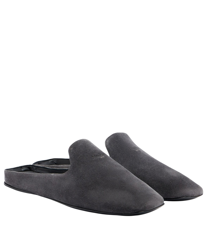 Photo: Max Mara Logo suede mules