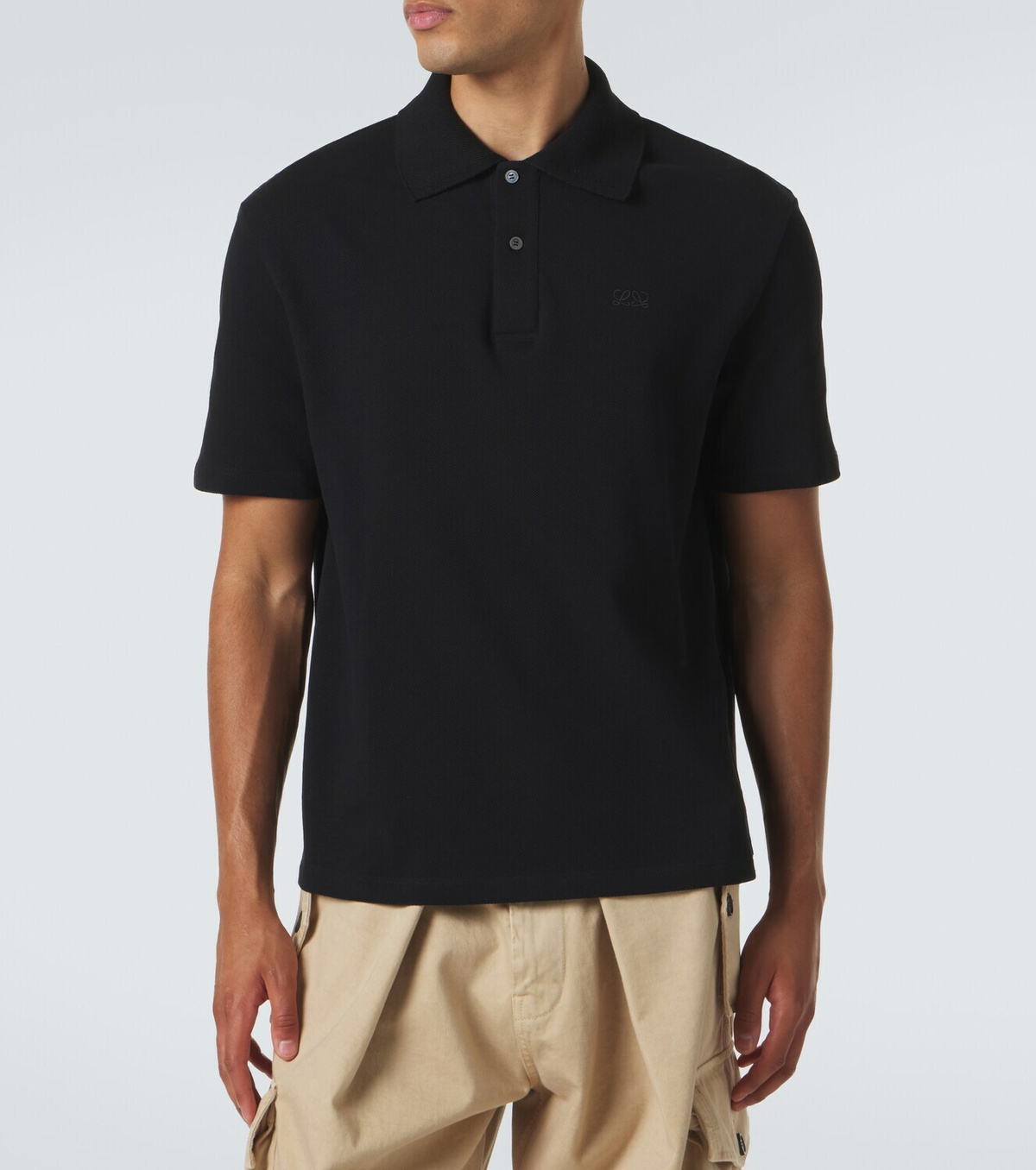 Loewe Double L cotton piqué polo shirt