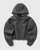 Daily Paper Pu scuba cropped jacket Black Womens Bomber Jacket
