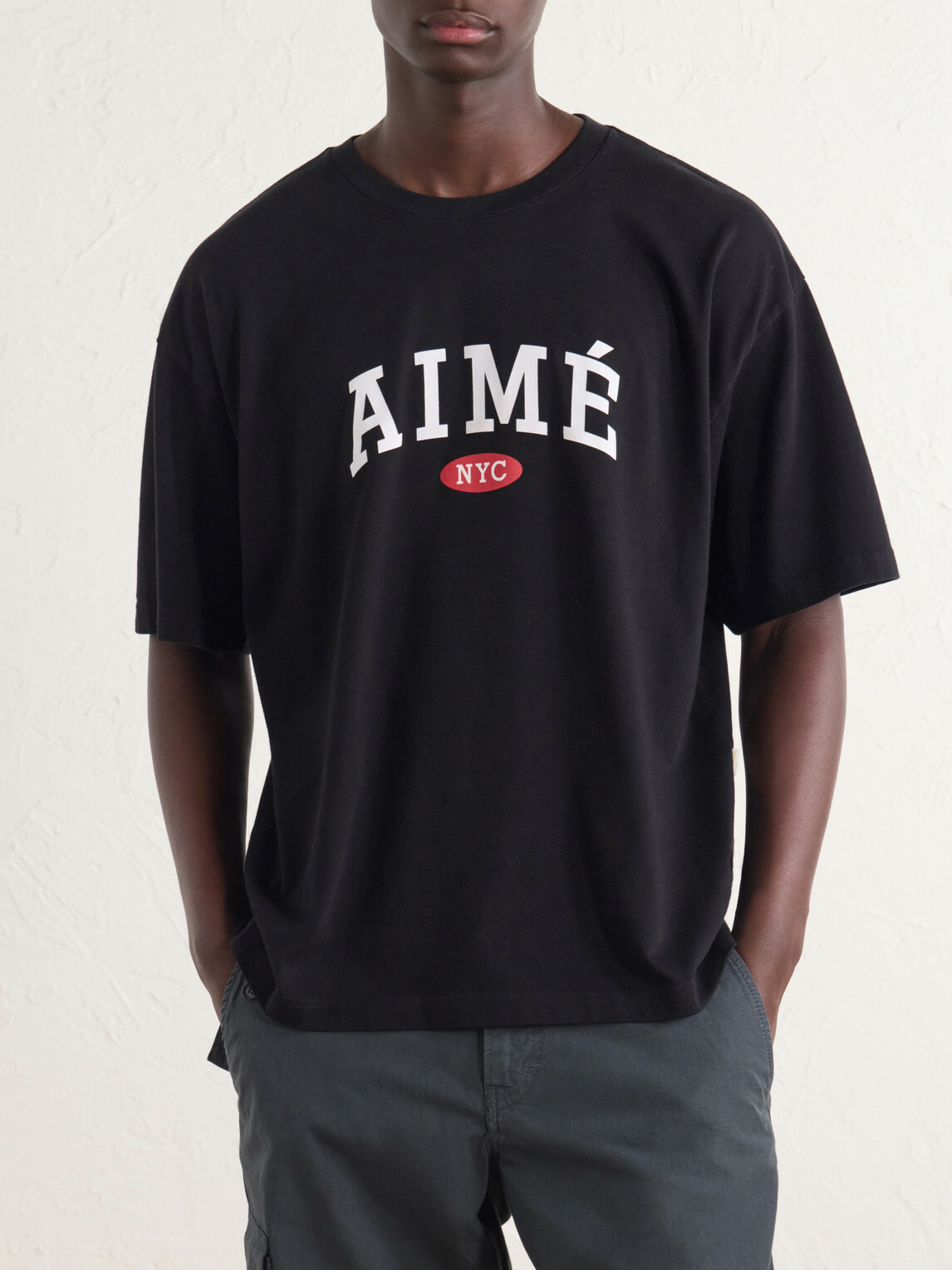 Aimé Leon Dore - Logo-Print Cotton-Jersey T-Shirt - Black