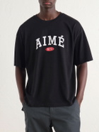 Aimé Leon Dore - Logo-Print Cotton-Jersey T-Shirt - Black