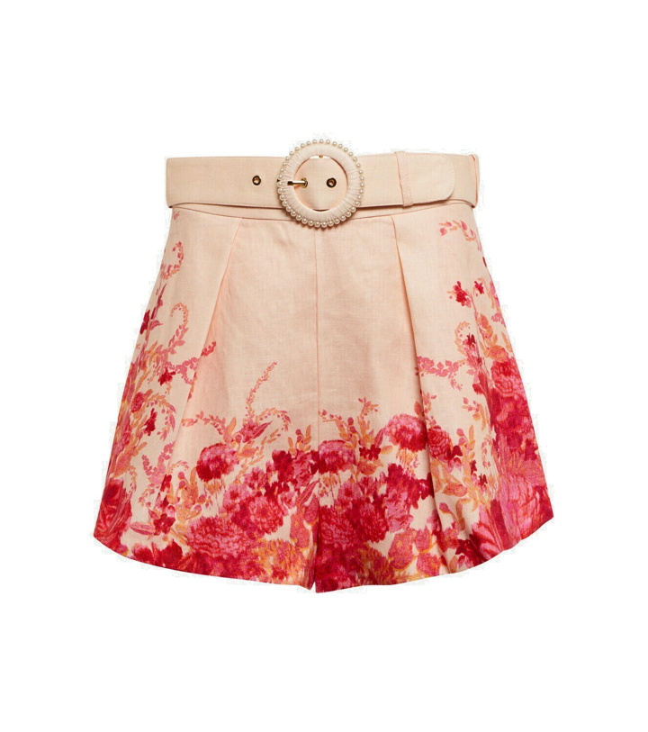 Photo: Zimmermann - High Tide floral linen shorts