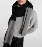 Joseph Color Block wool-blend scarf