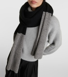 Joseph Color Block wool-blend scarf