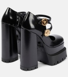 Versace - Medusa leather platform pumps