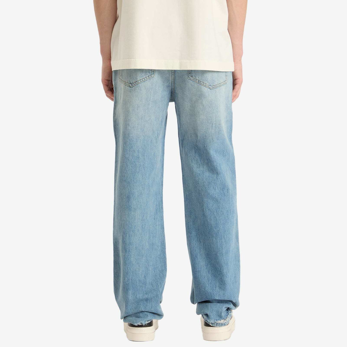 Cole Buxton Men's Repaired Jeans in Blue