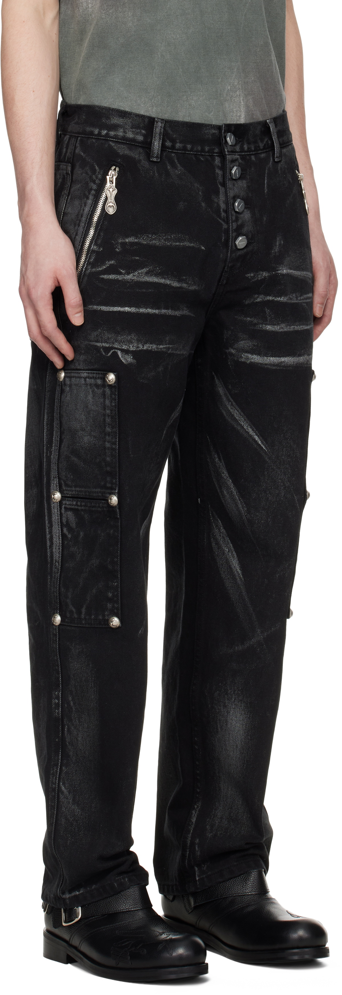 Thug Club Black Leave A Trace Jeans