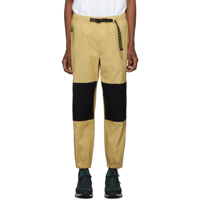 Photo: Nike Yellow and Black ACG Trail Lounge Pants