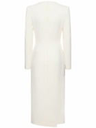 DAVID KOMA - Embellished Long-sleeve Cady Midi Dress
