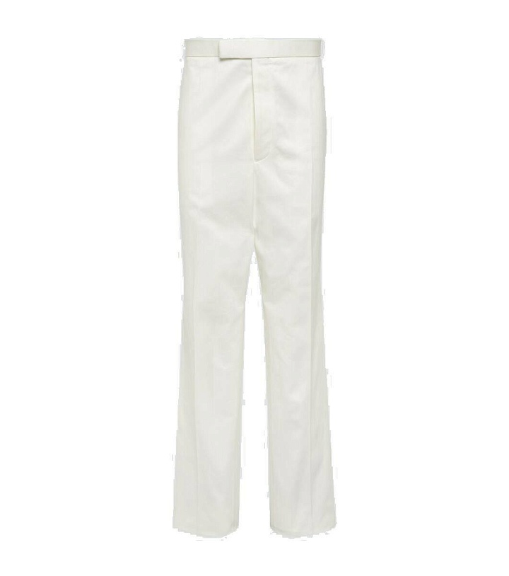 Photo: Thom Browne High-rise cotton twill chinos